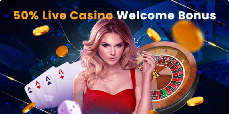 live casino welcome bonus